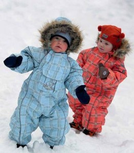Одеваем ребенка зимой по принципу многослойности